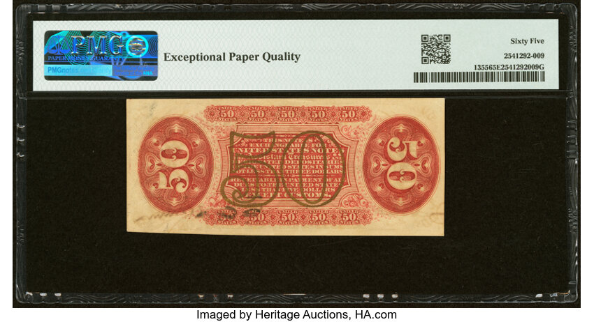  50c Seated Figure of Justice (Fr. 1355) thumbnail 15