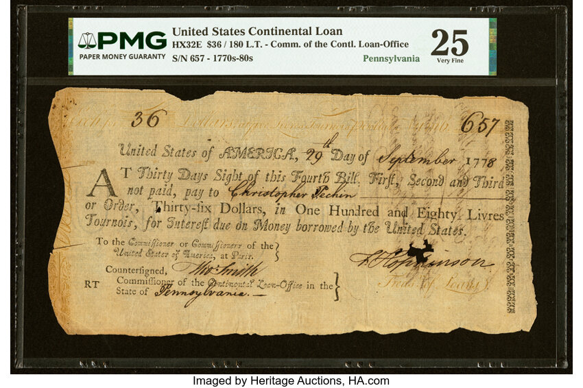 Jan 14, 1779 $80  Continental Congress (Fr. CC102) thumbnail 3