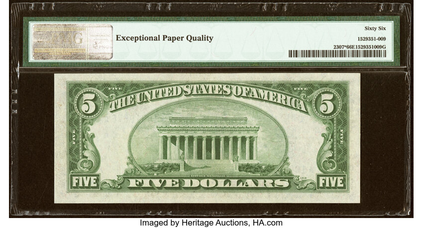 1934A $5  North Africa, Star Replacement (Fr. 2307*) thumbnail 11