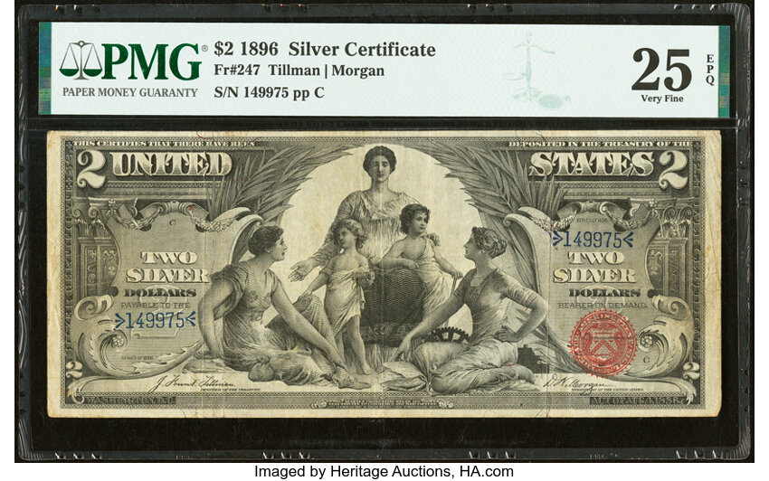 1896 $2  (Fr. 247) thumbnail 9