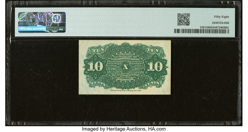  10c Bust of Liberty (Fr. 1261) thumbnail 14