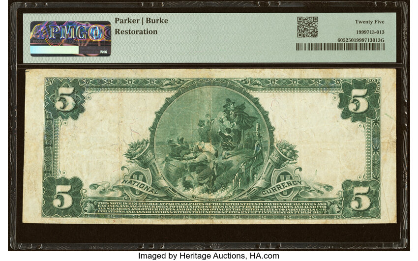 1902 $5  3rd Charter Period, 3rd Issue, Plain Back (Fr. 605) thumbnail 19