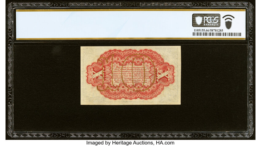  10c Head of George Washington (Fr. 1251) thumbnail 20