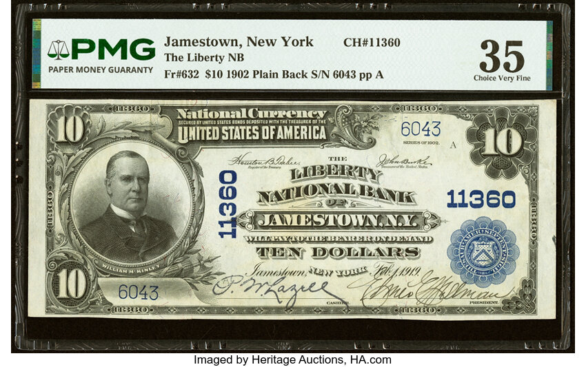 1902 $10  3rd Charter Period, 3rd Issue, Plain Back (Fr. 632) thumbnail 6