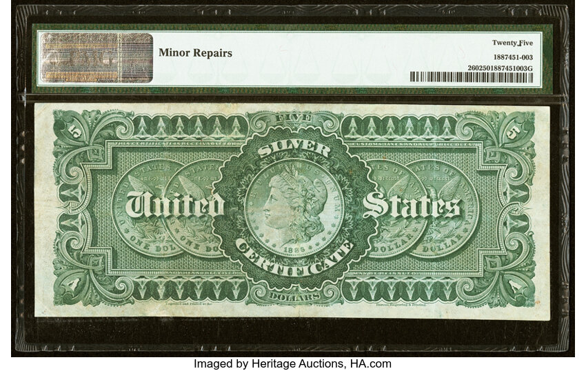 1886 $5  (Fr. 260) thumbnail 6