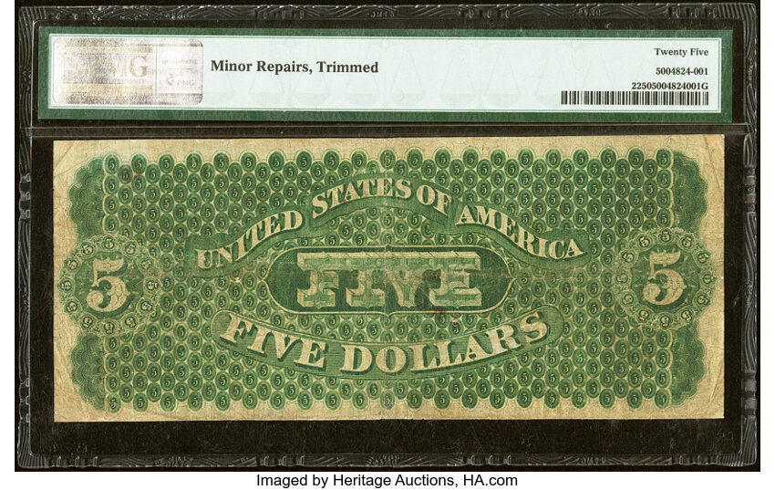 1861 $5  (Fr. 2) thumbnail 8