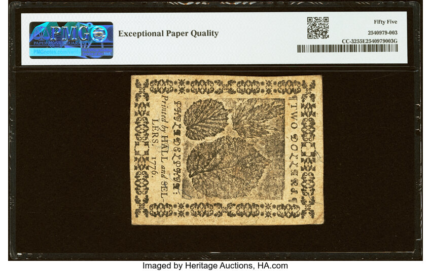 May 9, 1776 $2  Continental Congress (Fr. CC32) thumbnail 3