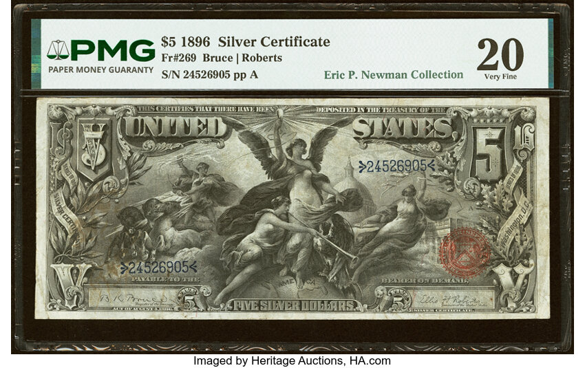 1896 $5  (Fr. 269) thumbnail 5