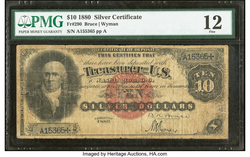 1880 $10  (Fr. 290) thumbnail 2