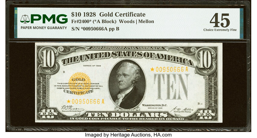 1928 $10  Star Replacement (Fr. 2400*) thumbnail 4