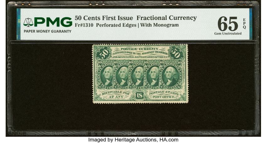  50c Five Stamps Obverse (Fr. 1310) thumbnail 2
