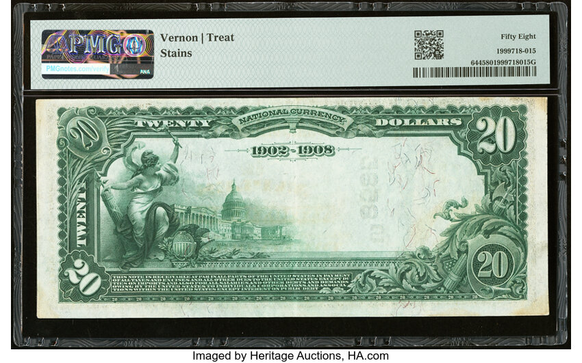 1902 $20  3rd Charter Period, 2nd Issue, Date Back (Fr. 644) thumbnail 15