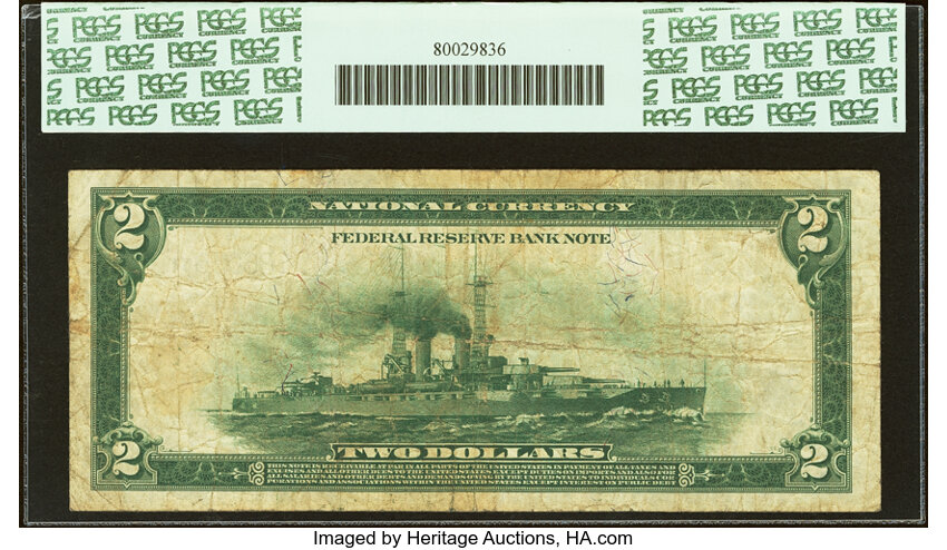 1918 $2  New York, Star Replacement (Fr. 752*) thumbnail 2