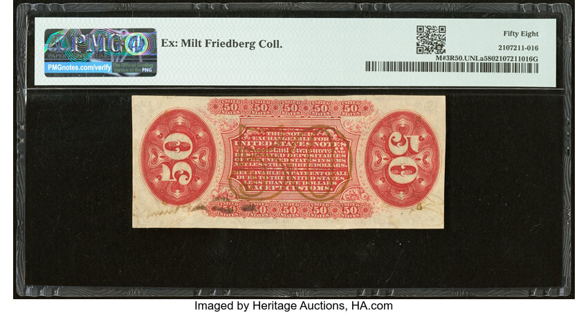  50c Seated Figure of Justice (Fr. 1355) thumbnail 14