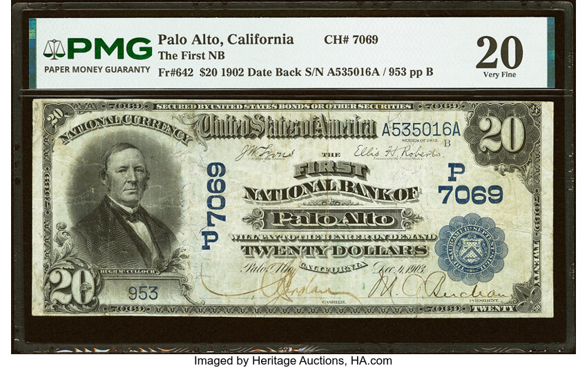 1902 $20  3rd Charter Period, 2nd Issue, Date Back (Fr. 642) thumbnail 3