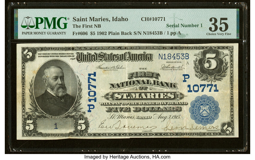 1902 $5  3rd Charter Period, 3rd Issue, Plain Back (Fr. 606) thumbnail 19
