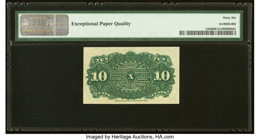 10c Bust of Liberty (Fr. 1258) thumbnail 10
