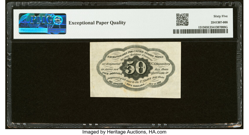  50c Five Stamps Obverse (Fr. 1313) thumbnail 4
