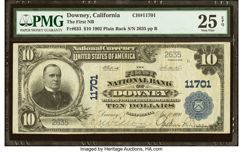1902 $10  3rd Charter Period, 3rd Issue, Plain Back (Fr. 633) thumbnail 13