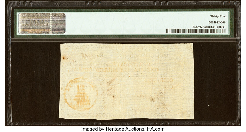 1776 $1  Georgia (Fr. GA71c) thumbnail 4