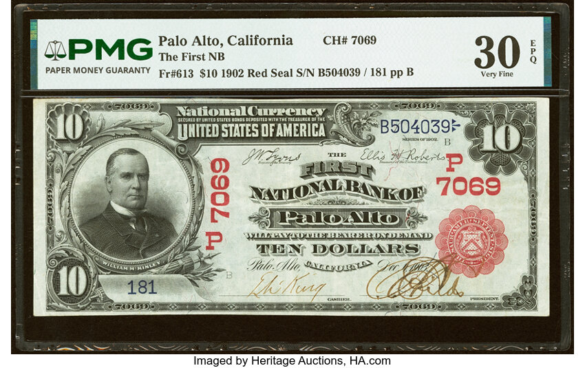 1902 $10  3rd Charter Period, 1st Issue, Red Seal (Fr. 613) thumbnail 9
