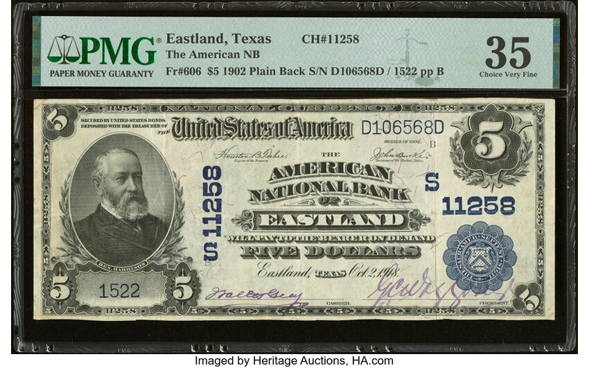 1902 $5  3rd Charter Period, 3rd Issue, Plain Back (Fr. 606) thumbnail 16