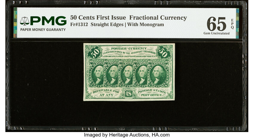  50c Five Stamps Obverse (Fr. 1312) thumbnail 3