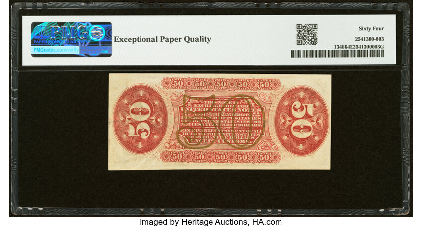  50c Seated Figure of Justice (Fr. 1346) thumbnail 4