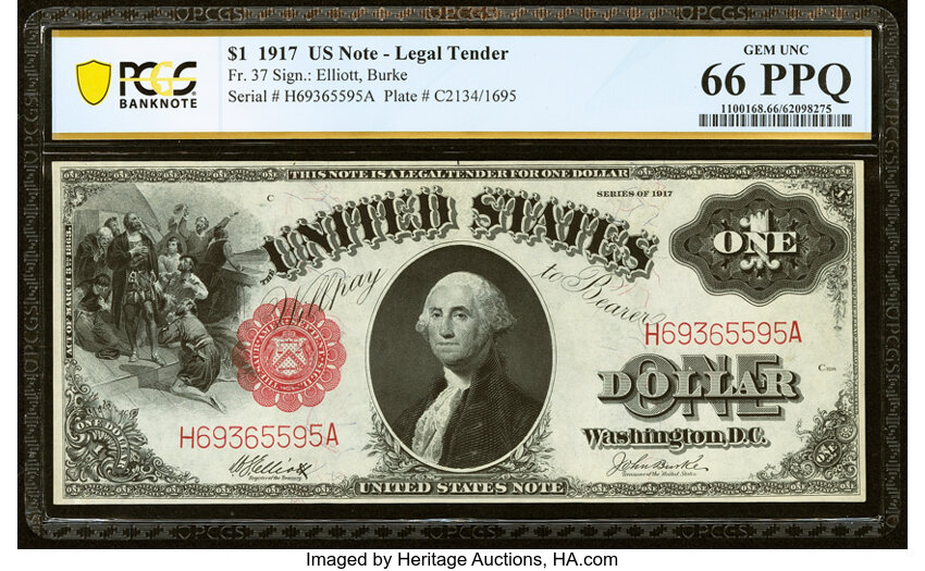 1917 $1  (Fr. 37) thumbnail 3