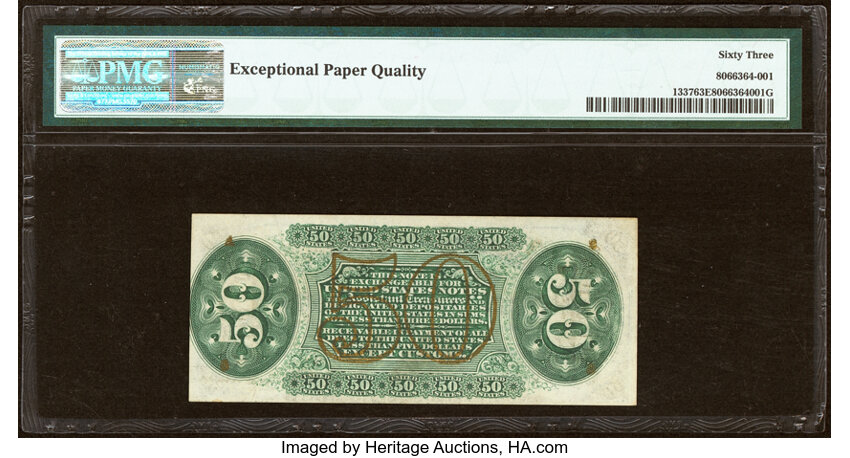  50c Head of General Spinner (Fr. 1337) thumbnail 5