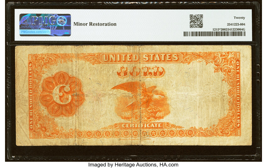 1922 $100  Replacement (Fr. 1215*) thumbnail 2