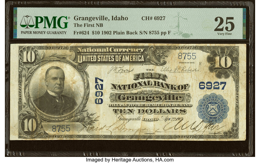 1902 $10  3rd Charter Period, 3rd Issue, Plain Back (Fr. 624) thumbnail 19