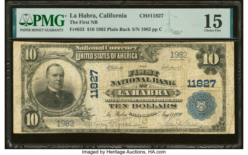 1902 $10  3rd Charter Period, 3rd Issue, Plain Back (Fr. 633) thumbnail 11