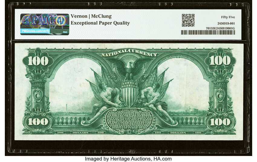 1902 $100  3rd Charter Period, 3rd Issue, Plain Back (Fr. 701) thumbnail 5