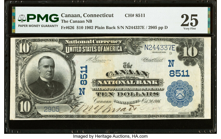1902 $10  3rd Charter Period, 3rd Issue, Plain Back (Fr. 626) thumbnail 17