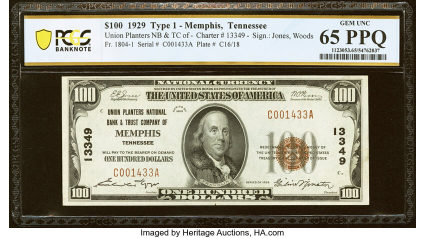 1929 $100  Type 1 (Fr. 1804-1) thumbnail 5