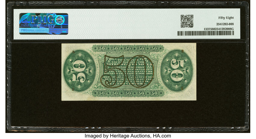 50c Head of General Spinner (Fr. 1337) thumbnail 6