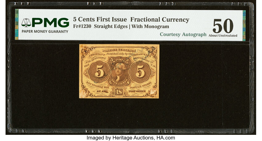  5c Jefferson Postage Stamp Obverse (Fr. 1230) thumbnail 7