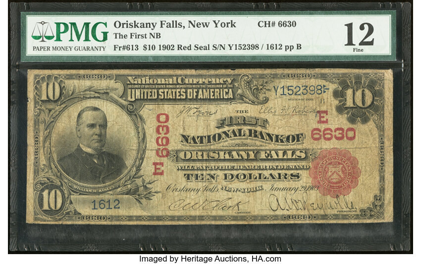 1902 $10  3rd Charter Period, 1st Issue, Red Seal (Fr. 613) thumbnail 15