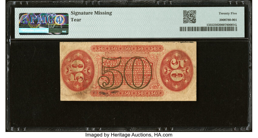  50c Seated Figure of Justice (Fr. 1355) thumbnail 13