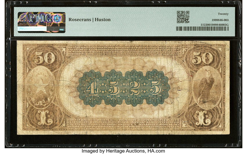 1882 $50  2nd Charter Period, 1st Issue, Brown Back (Fr. 512) thumbnail 5