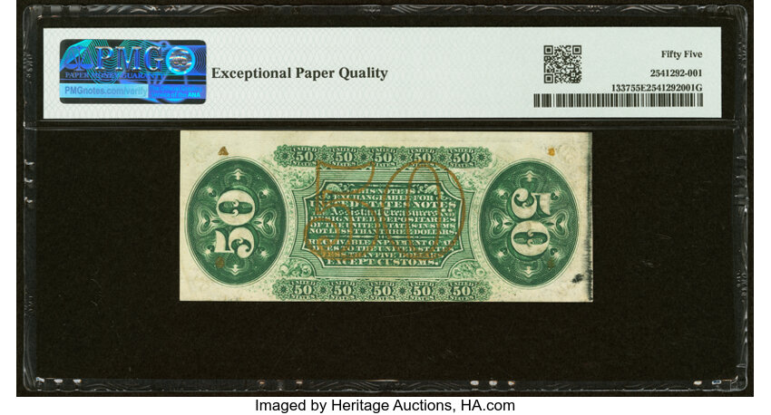  50c Head of General Spinner (Fr. 1337) thumbnail 7