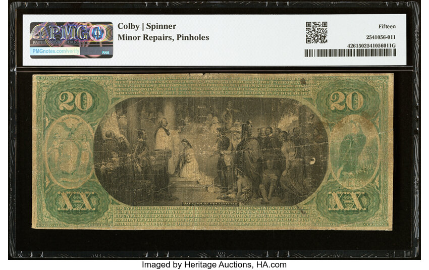Original $20  1st Charter Period, Seal With Rays (Fr. 427) thumbnail 6