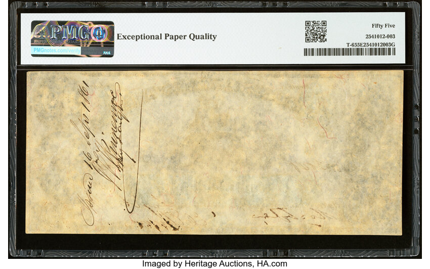 1861 $50  Richmond (Fr. T6) thumbnail 11