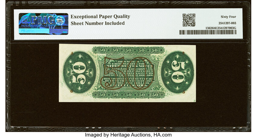  50c Seated Figure of Justice (Fr. 1362) thumbnail 7