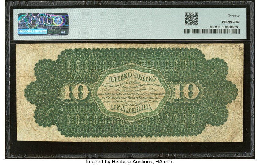 1862 $10  Seal Type 1 (Fr. 93c) thumbnail 8