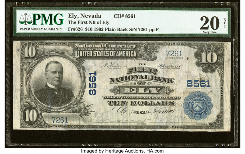 1902 $10  3rd Charter Period, 3rd Issue, Plain Back (Fr. 626) thumbnail 8