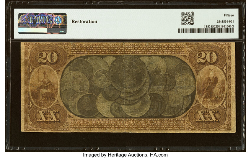 1875 $20  San Francisco (Fr. 1153) thumbnail 3