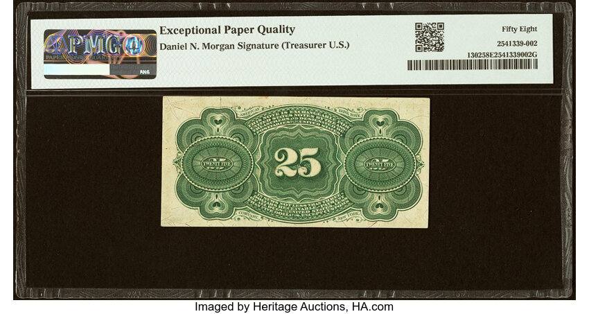  25c Bust of George Washington (Fr. 1302) thumbnail 10