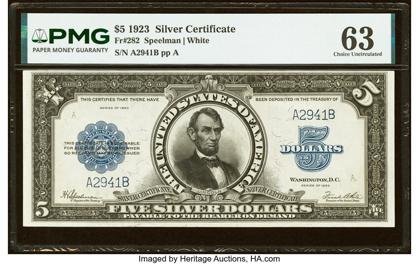 1923 $5  (Fr. 282) thumbnail 7